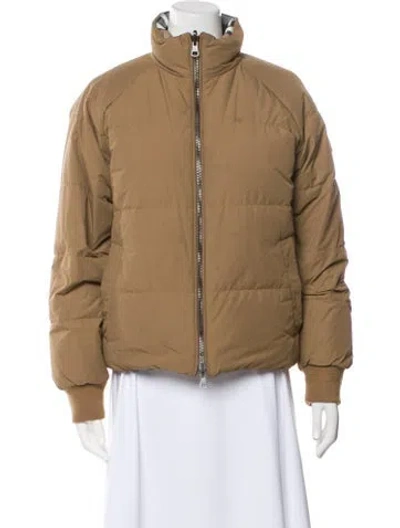 Pre-owned Burberry Bomber Jacket In Neutral