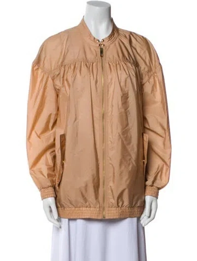 Pre-owned Burberry Bomber Jacket In Neutral