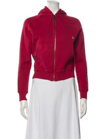 Pre-owned Burberry Bomber Jacket In Red