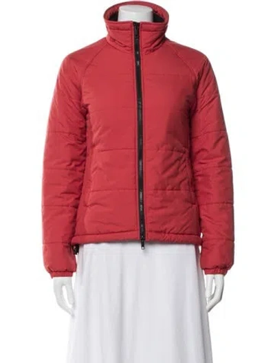 Pre-owned Burberry Bomber Jacket In Red
