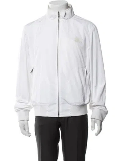 Pre-owned Burberry Bomber Jacket In White