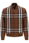 BURBERRY BOMBER JACKET WITH BURBERRY CHECK MOTIF