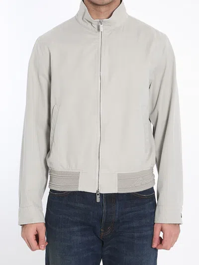 BURBERRY BOMBER JACKET WITH LOGO