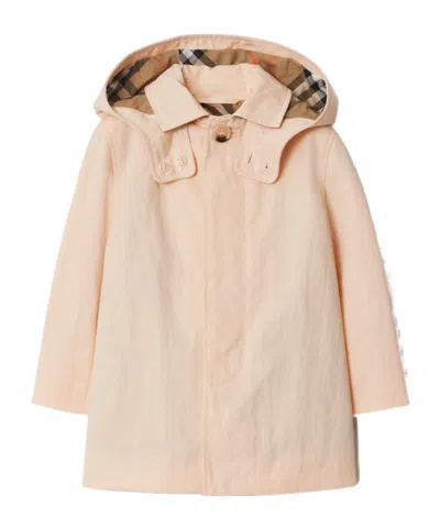 Burberry Bonded Coat In Nude