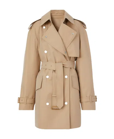 Burberry Trenchcoat Aus Gabardine In Brown