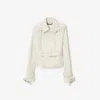 Burberry Bonded Cotton Trench Jacket In Sail