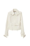 Burberry Bonded Cotton Trench Jacket In Sail