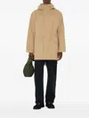 Burberry Bonded Gabardine Parka In Neutral