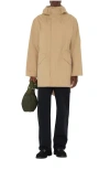 Burberry Bonded Gabardine Parka In Brown
