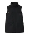Burberry Bonded Wool Gilet In Charcoal