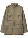 Burberry Prince Of Wales Check Jacket In Neutrals