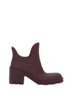 Burberry 70mm Round-toe Slip-on Boots In Black