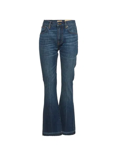 Pre-owned Burberry Boot-cut Jeans In Blue