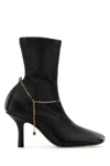 Burberry Sophisticated Black Leather Pumps With 6 Cm Heel In Black