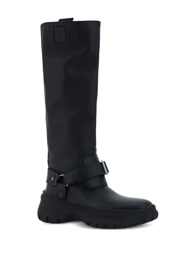 Burberry 40mm Lf Stomp High Boots In Black