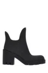 Burberry Marsh Rubber Ankle Rain Booties In Black