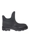 Burberry Man Ankle Boots Black Size 9 Plastic In Black