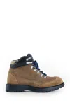 Burberry Moor Suede Lace-up Hiking Boots In Brown