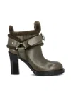 Burberry Leather And Shearl In Loch Ip Check
