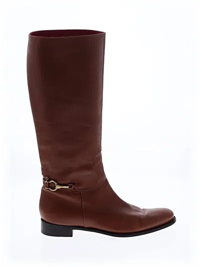 Pre-owned Burberry Boots In Tan