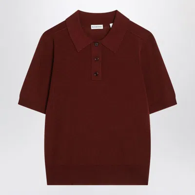 BURBERRY BURBERRY BORDEAUX POLO SHIRT