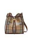 Burberry Small Drawstring Bucket Bag In Black