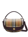 Burberry Check Motif Crossbody Handbag With Removable Strap In Nude