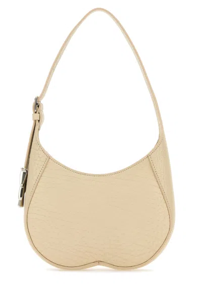 BURBERRY BURBERRY SAND LEATHER SMALL CHESS SHOULDER BAG