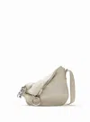 Burberry Women Knight Small Leather Shoulder Bag In Neutral