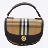 Burberry Mini Handbag With Check Pattern And Top Handle In Multi