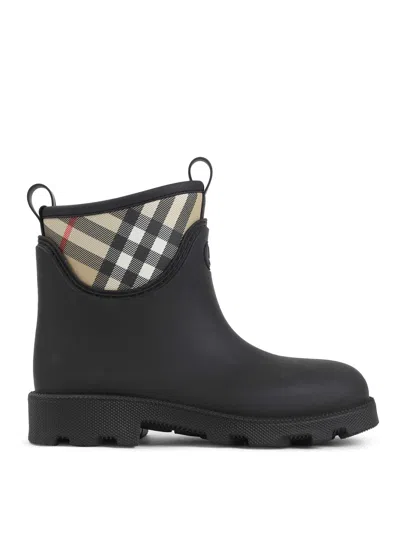 Burberry Women Marsh Stamp Rubber Ankle Boots In Multi