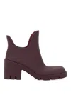 Burberry 70mm Round-toe Slip-on Boots In Black