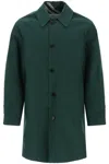 Burberry Bottle Green Gabardine Reversible Overcoat