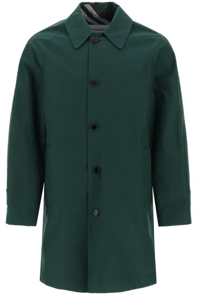 Burberry Bottle Green Gabardine Reversible Overcoat