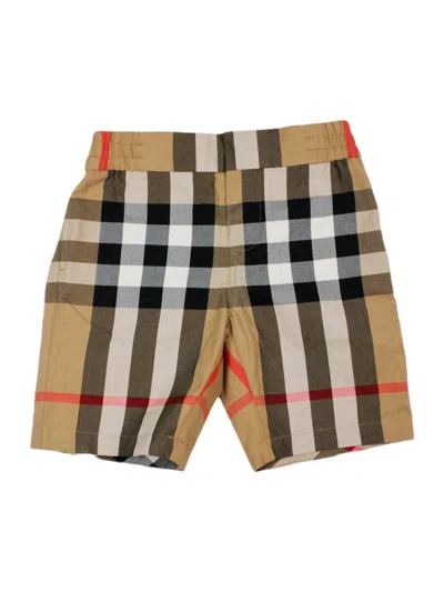 Burberry Kids' Bottoms In Check Beige