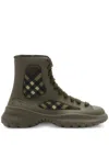 Burberry Boulder Rubber Boulder Ankle Boots In Green