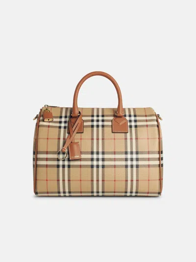 Burberry 'bowling' Beige Leather Bag