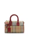 Burberry Bowling Check Mini Bag In Neutral