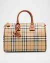 Burberry Bowling Check Medium Size Hand Bag In Briar Brown