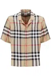 BURBERRY BOWLING SHIRT IN TARTAN SILK