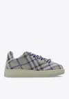 Burberry Box Checked Knitted Sneakers In Multicolor