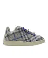 Burberry Box Checked Knitted Sneakers In Multicolor