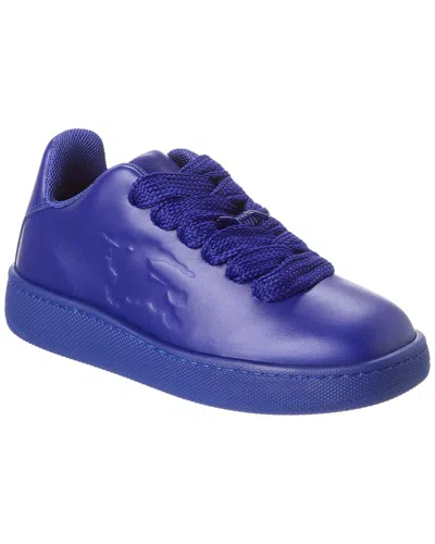 Burberry Leather Sneaker In Blue