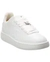 Burberry Women Box Sneaker In Leather In White