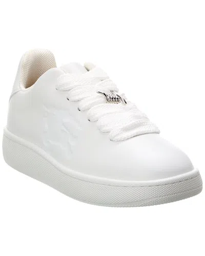 Burberry Box Leather Sneaker In White