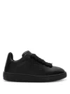 Burberry Box Leather Sneakers In Black