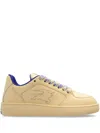 Burberry Leather Stock Sneakers In Nude