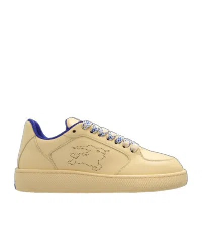 BURBERRY BURBERRY LOGO DETAILED LACE-UP SNEAKERS