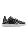 Burberry Dynamic Pattern Sneakers With Comfortable Sole In Gray