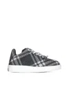 Burberry Check-patterned Low-top Sneakers In Black Ip Chk